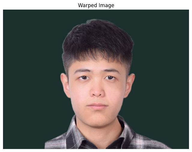 My face warped to average